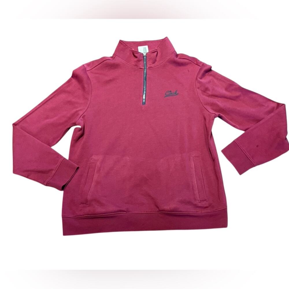 Cinch Women’s Small Berry Red Quarter Zip Pullover